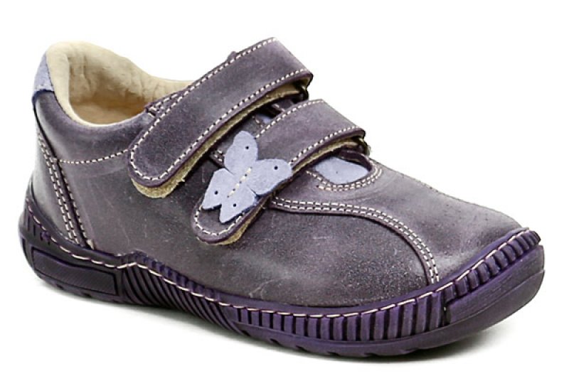 Pegres 1301 fialové dětské polobotky | ARNO.cz - obuv s tradicí