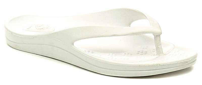 Coqui 1328 bílé dámské žabky flip flop | ARNO.cz - obuv s tradicí