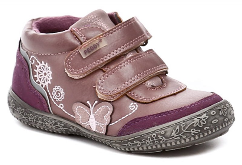 Peddy PV-622-37-51 fialové dětské polobotky | ARNO.cz - obuv s tradicí
