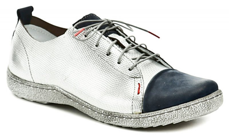 Kacper 2-5087 stříbrné dámské polobotky | ARNO.cz - obuv s tradicí