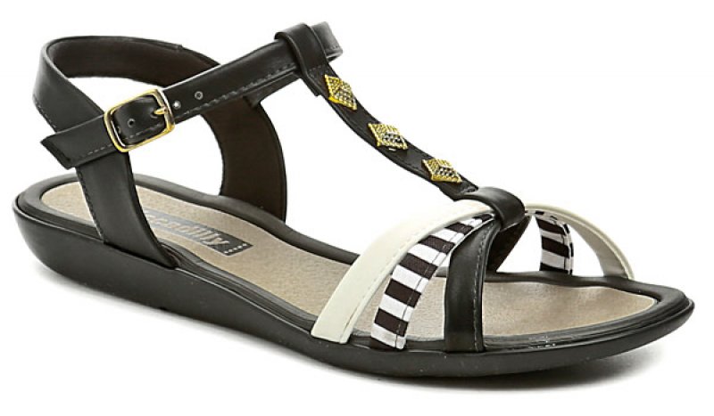 Piccadilly 401165 černo bílé dámské sandály | ARNO.cz - obuv s tradicí