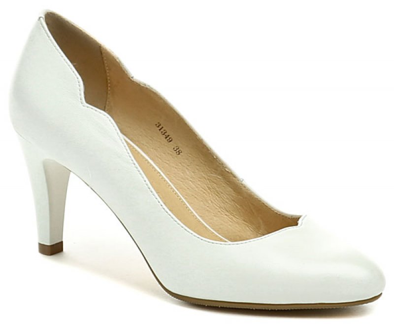 Deska 31349 bílá dámská svatební obuv | ARNO.cz - obuv s tradicí