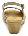 Axel AX2246 béžové dámské sandály na klínku šíře H | ARNO.cz - obuv s tradicí