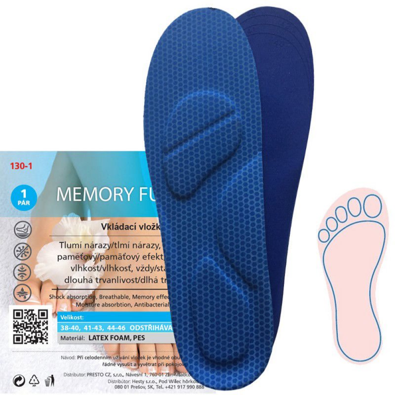 Dr. Grepl MEMORY FUSBET vkládací vložky s pamětí | ARNO.cz - obuv s tradicí