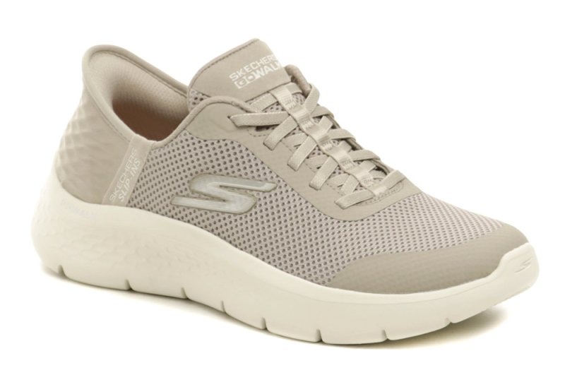 Skechers 124836-TPE béžové dámské Slip-in polobotky | ARNO.cz - obuv s tradicí