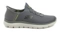 Skechers 2324587-CHAR šedé pánské Slip-in polobotky | ARNO.cz - obuv s tradicí